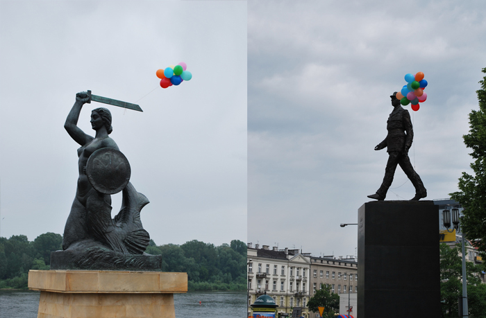 Baloons on Monuments
